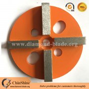 Metal bond 4 segment diamond grinding disc for concrete floor surface