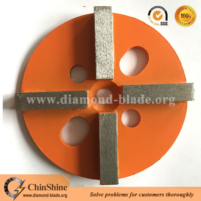 metal bond 4 segments diamond grinding disc for concrete