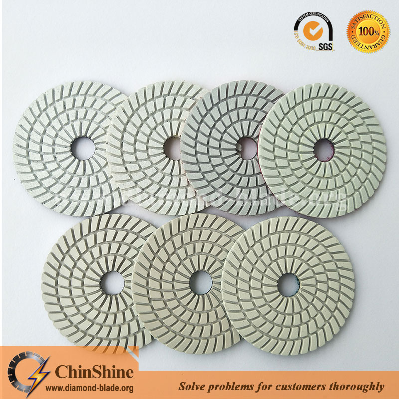 top quality 4 inch 7 step diamond wet polishing pads for granite and marble