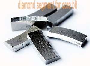 diamond core bit segment